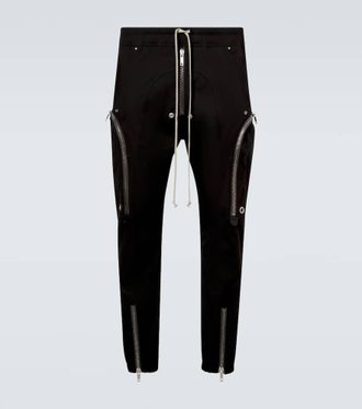 Rick Owens Bauhaus cotton-blend poplin slim pants