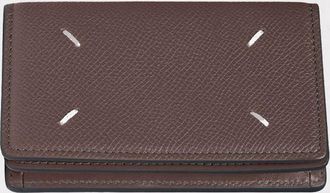 Maison Margiela Portacarte di credito Four Stitch Maison Margiela in pelle a grana