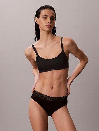 Calvin Klein Braguitas Cl&aacute;sicas Cotton Lace