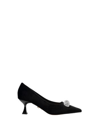 Twentyfourhaitch platte schoenen zwart