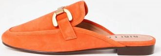 Bibi Lou Womens Vela Loafer In Orange Suede