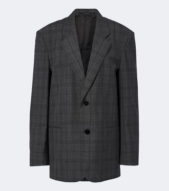 Gucci Oversized checked wool blazer