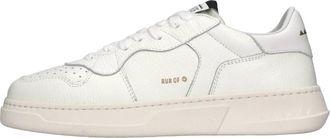 RUN OF Klassieke leren sneakers - Dames - Sneakers - Wit - 40 EU - Leer - Schoenen