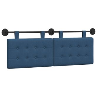 vidaXL Cabecero Colgante Azul Tela Vidaxl