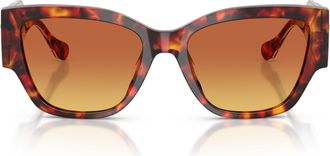 Versace 0ve4509u Oversized Square Tortoiseshell Sunglasses
