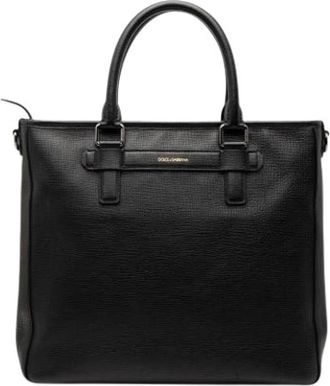 Dolce & Gabbana Pre-owned Tote Bags, female, Black, Size: ONE SIZE Pre-owned Satchel