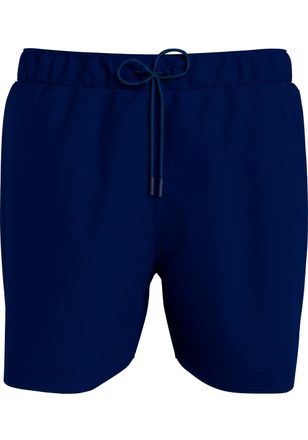Tommy Hilfiger Badeshorts MEDIUM DRAWSTRING, Herren, Gr. XL (54), N-Gr, schwarz (desert, sky), Web, Polyamid, TOMMY HILFIGER SWIMWEAR, unifarben, Badehosen Badeshort
