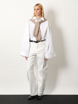 Frankie Shop Womens Shirt Tila Organic Cotton White