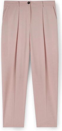 Motivi Broek met plooien - Dames - Vrijetijds broeken - Roze - S - Polyester - Broeken