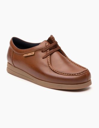 base Mens Base London Koko Leather Mens Tan Moccasins Shoes - Brown - Size: 11