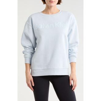 Calvin Klein Puff Print Fleece Sweatshirt in Plein Air at Nordstrom Rack, Size X-Large