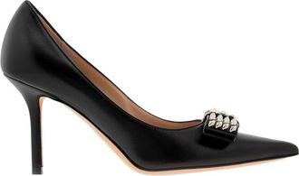 Jimmy Choo London Love Bow 85 Leather Pumps, Brand Size 35.5 ( US Size 5.5 )