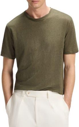 BOSS x Beckham Taut Linen T-Shirt in Medium Green at Nordstrom Rack, Size Xx-Large