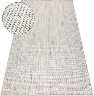 RugsX Rugsx - Alfombra Nano Eo78b Melange, Bucle, Tejido Plano Blanco / Gris Beige 240x330 Cm