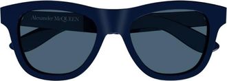 Alexander McQueen Blue Square Mens Sunglasses AM0421S 005 54