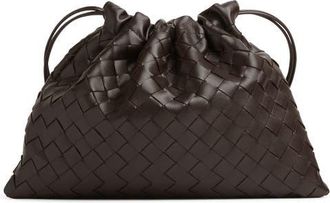 Bottega Veneta Medium Dustbag Intrecciato Leather Shoulder Bag in Fondant-Gold at Nordstrom