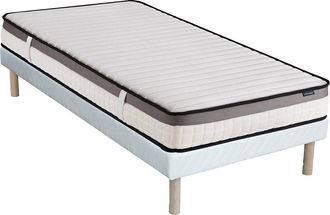 Vente-Unique Conjunto somier + colch&oacute;n 90 x 200 cm espuma viscoel&aacute;stica de 19cm - ORTHOMEMORY II de YSM&Eacute;E