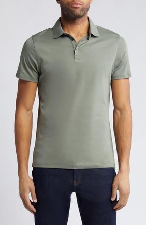 Robert Barakett Mens Georgia Pima Cotton Polo in Mulled Basil at Nordstrom, Size Xx-Large