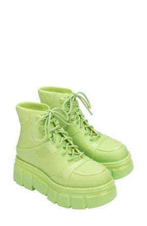 Melissa Rebel Lug Sole Boot in Green at Nordstrom Rack, Size 10