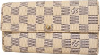 Louis Vuitton White Long Wallet (Bi-Fold) (Pre-Owned)