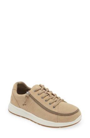 Billy Footwear Comfort Low Zip Around Sneaker in Sand at Nordstrom, Size 10.5