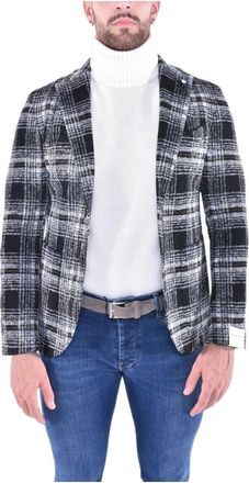 L.B.M. 1911 L.b.m. 1911, Jassen, Heren, Veelkleurig, XL, Wol, Single-Breasted Jersey Maatwerk Jas