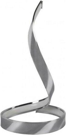 Trade Shop Trade Shop Traesio - Trade Shop - Lampada De Tavolo Led Moderna a La Curva Spiral 12w Luces Silver Abatjour