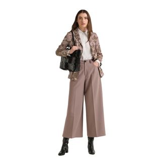 Maliparmi Pantal&oacute;n Sleek Matte - Trousers - Mujer - Marr&oacute;n - 2XL