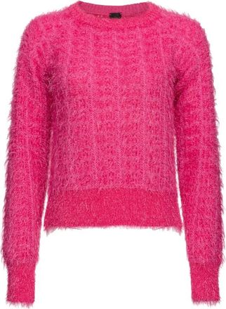Pinko Mojito Sweater - Dames - Ronde hals truien - Roze - S - Truien & Vesten