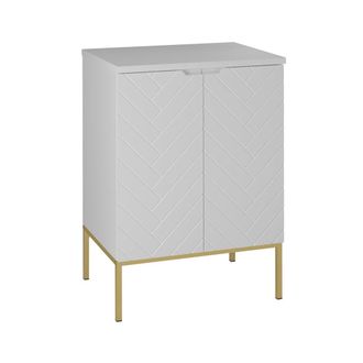 Petits Meubles Mueble bajo lavabo 60cm encimera paneles de melamina y mdf blanco