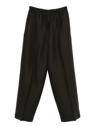 Ami elasticated-waist wool trousers - Grey