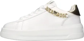 Love Moschino Schoenen, Dames, Wit, 38 EU, Leer, Ja 15505G0Miap 10A Sneakers