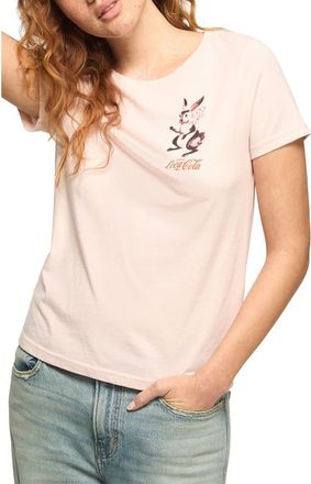 Lucky Brand Coca-Cola Graphic T-Shirt in Chintz Rose at Nordstrom, Size Xx-Large