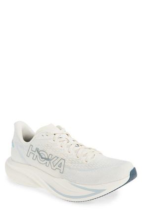Hoka One One Mach 7 Running Shoe in Alabaster /Soaring Blue at Nordstrom, Size 11.5