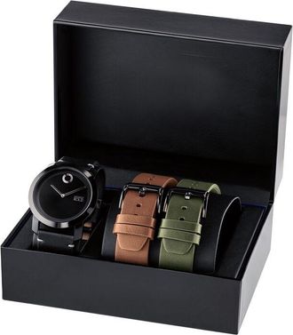 Movado Trend Impulse Watch & Interchangeable Strap Gift Set 3601054