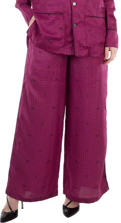 Kenzo Graphic-Print Elasticated Waist Pant, Brand Size 42 (US Size 10)