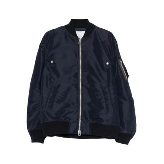 sacai Nylon Bomber Jacket - male - Sacai - Bomber Jackets - Blue - XS - Jackets