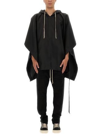 Rick Owens Waterproof Cape With Hood