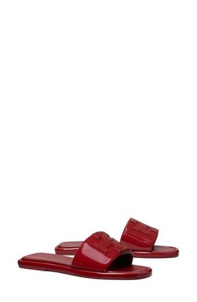 Tory Burch Double-T Sport Slide Sandal in Toucan Red at Nordstrom, Size 9.5