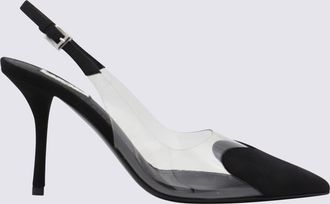 Alaia Black Leather Le Coeur Pumps