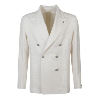 Tagliatore Formal Blazers, male, White, Size: L Blazer