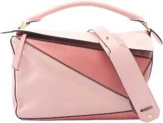 Loewe Pre-owned Borsa Puzzle Media 2Way Handbag - - Pre-owned - Donna - Rosa - ONE SIZE