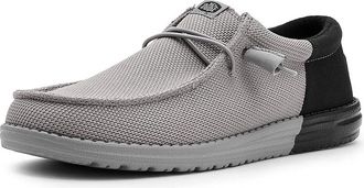 Hey Dude Wally Funk Mesh Split Mens Shoes Flannel Grey/Black : 12 M