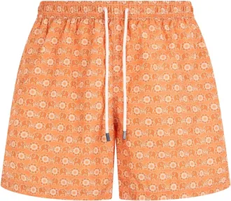 Fedeli Heren, Badkleding, Oranje, Maat: XL Poliester