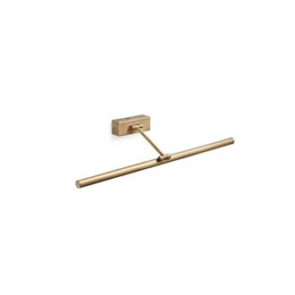 Netlighting Magritte LED Antique Brass Picture Wall Light 12W in Yellow