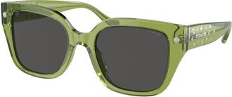 Coach HC8392U CR611 581087 Womens Sunglasses Green Size 53