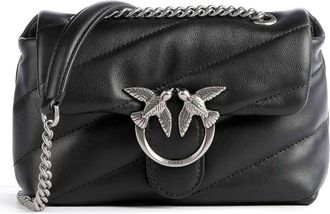 Pinko Compact Quilted Shoulder Bag With Metal Clasp
