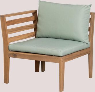 Sklum Sklum - M&oacute;dulo Esquinero Izquierdo Para Sof&aacute; Modular De Jard&iacute;n En Madera De Acacia Filips