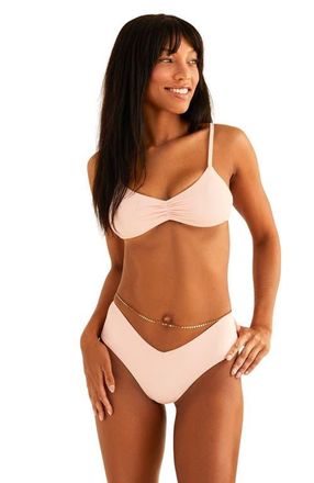 Dippin' Daisy's Swimwear Genie Cheeky Swim Bikini Bottom in Sunset Pink at Nordstrom, Size Medium