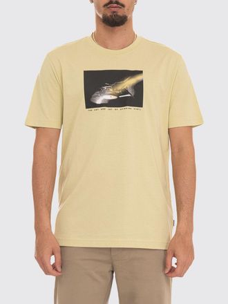 HUGO BOSS T-shirt girocollo in puro cotone con logo stampato sul davanti